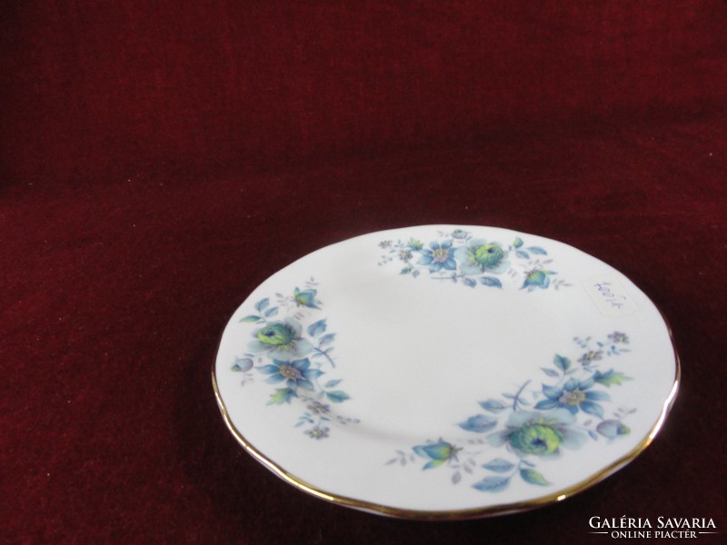 Queen Anne English Cake Plate with Beautiful Blue Floral Showcase Quality. He has!
