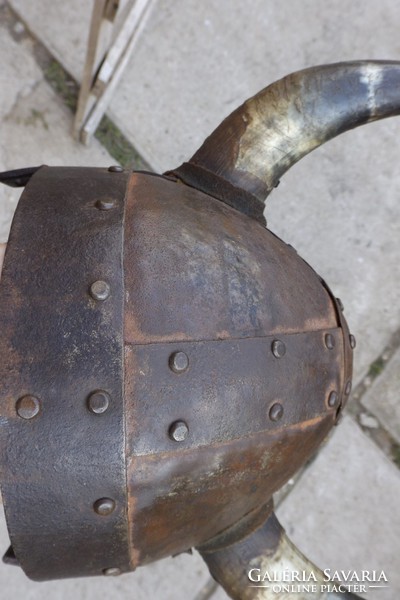 Ritka Viking harci sisak Eredeti antik kovácsolt szép kézi mester munka
