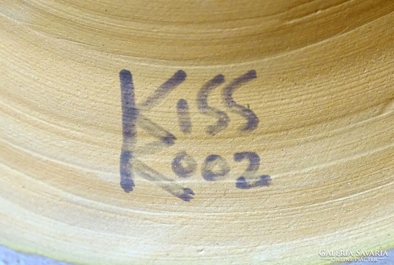 0I402 Jelzett Kiss Roóz kerámia szobor 28 cm