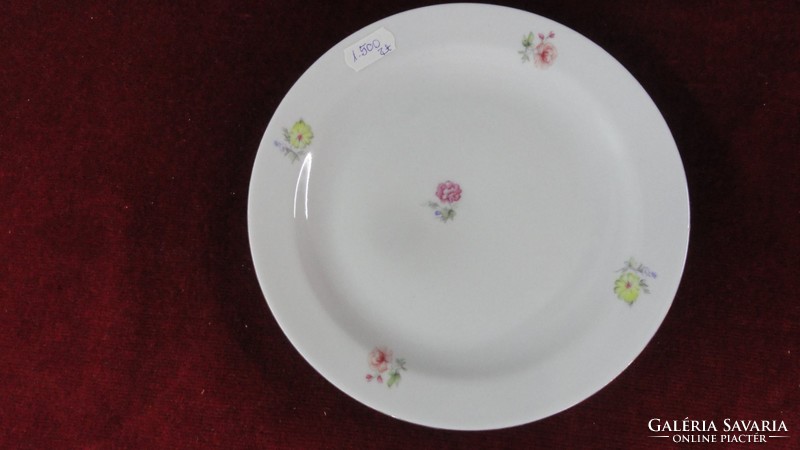 Zsolnay porcelain cake plate with antique small flower pattern. Set of 6 pcs. He has!