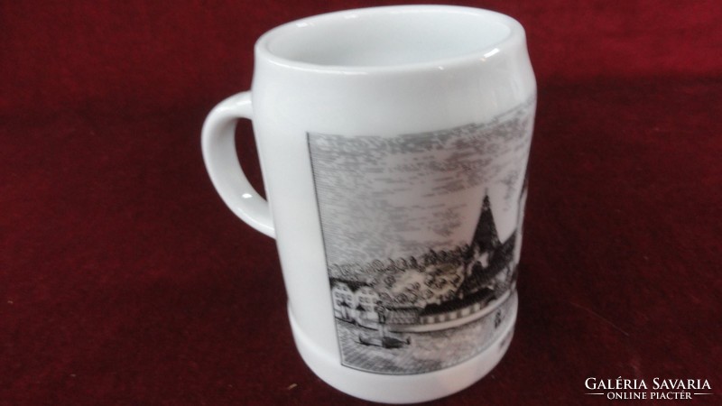 Lilien porcelain austria, beer mug, wilhelmsburg skyline. He has!
