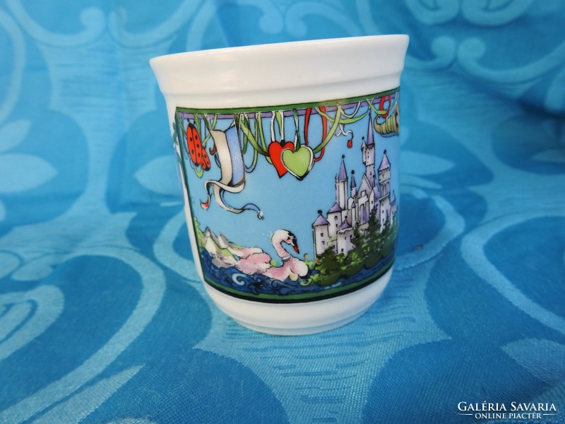 Kafer München fairytale castle scene marked mug