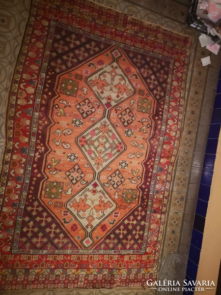 Antik perzsa shiraz szőnyeg 245x165 cm.