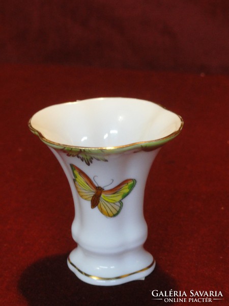 Herend porcelain, small vase with Victoria pattern. 7 cm high. He has!
