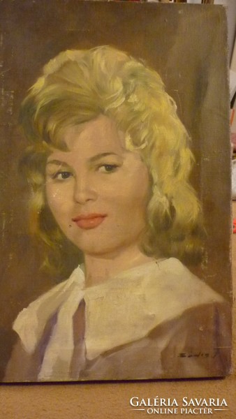 R/ Bódis J.jelzéssel,olaj/vászon "Női portré"
