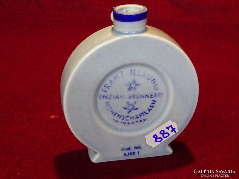 Blue bottle with Austrian porcelain altenkunstadt marked Franz ilsung. Its diameter is 9.5 cm. He has!