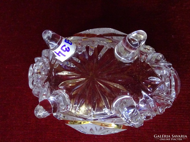 Ólomkristály asztalközép, Anna Hütte bonbonier, kínáló tál vagy ékszertartó. Vanneki!