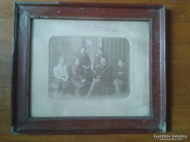 1890K.Dentri for family photo-pipe collectors too! Original frame 34x40cm