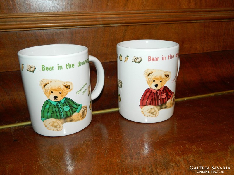 Bear in the dreaming - teddy bear mug couple marked banta anita