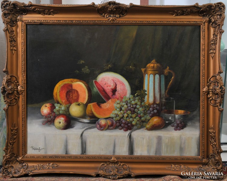 Újházy Ferencnek tulajdonítva (1827-1921): Gyümölcs csendélet