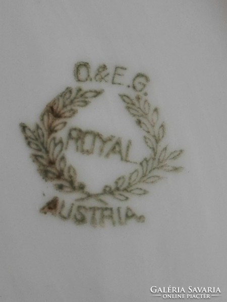 Antik pecsenyéstál O § E. G. Royal Ausztria