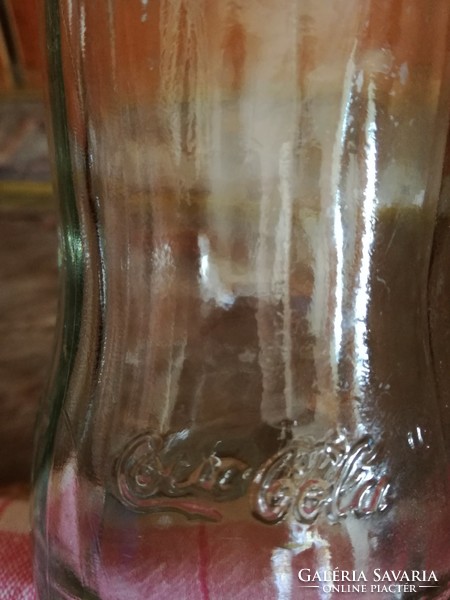 Régi jelzett Coca colás üveg, 3,3 dl
