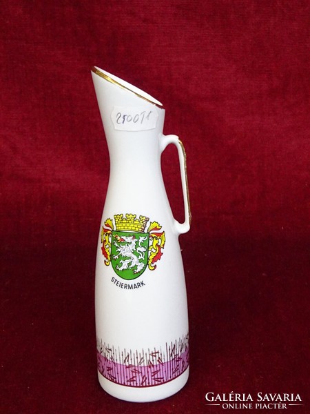 Austrian eared vase with Steiermark coat of arms. Mark.: 112/310. 18 cm high. He has!