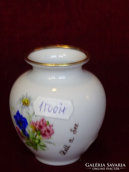 Lutz porcelain Austria, Keri painted vase, zell a. With the inscription See. He has!