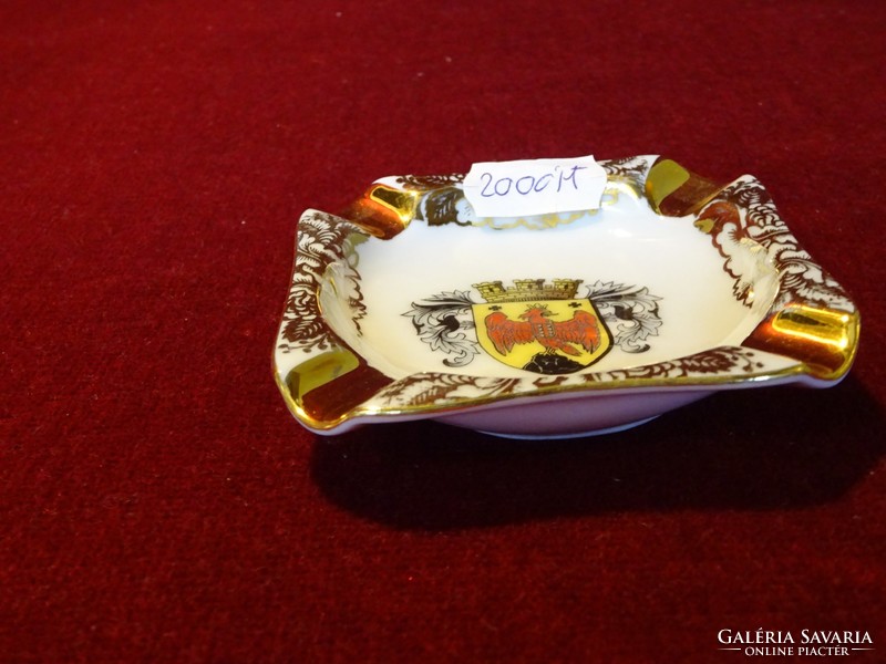 Hb Wien Austrian porcelain advertising ashtray. Hand painted with burgerland crest. He has!