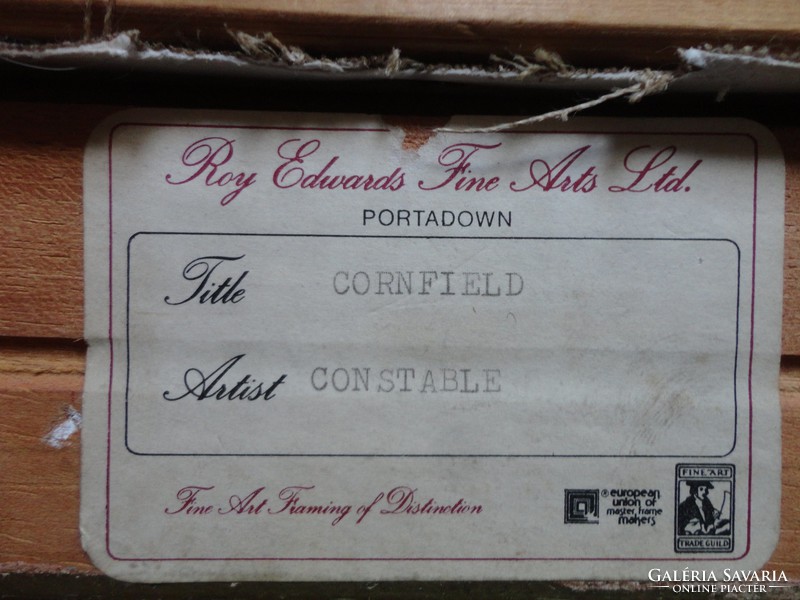 John Constable:  Cornfield