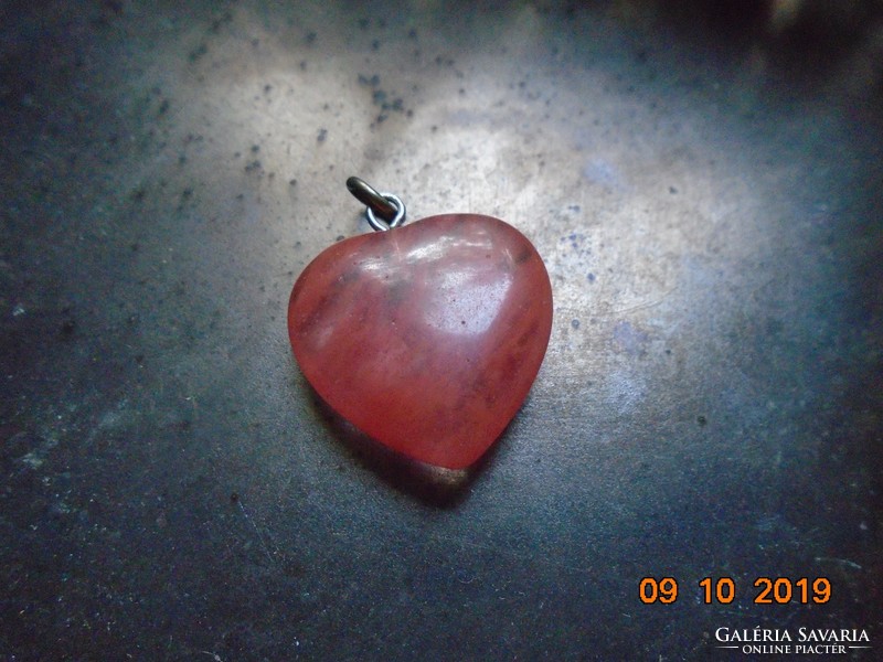 Mineral heart pendant