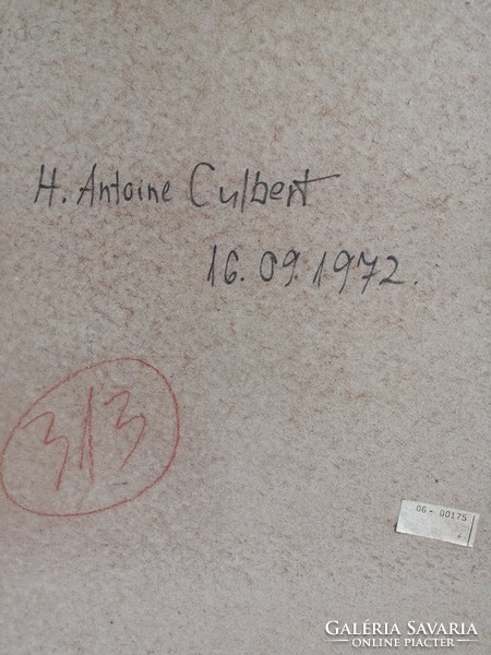 H. Antoine Culbert - Női portré aranyozott keretben
