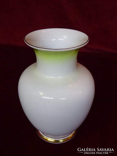 Höllóháza porcelain vase, with a rose pattern, 15 cm. High. He has!