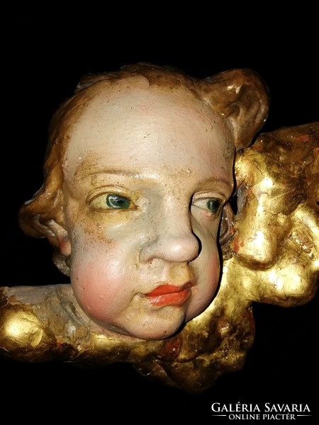 Xviii. Baroque wood angel of the 1st century AD, putty