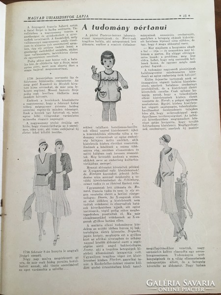 Hungarian ladies' magazine 1930. May 20, Vii. Grade, 15. Number