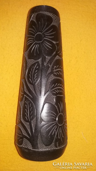 Large black ceramic vase (29.5 cm)