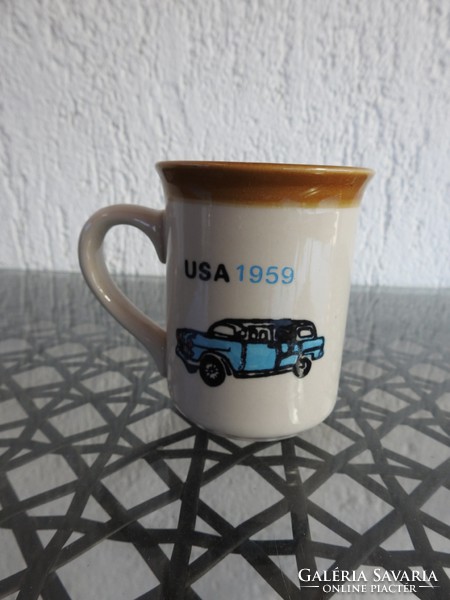 Vehicle mug - depicts an Austrian brand usa 1959 car model