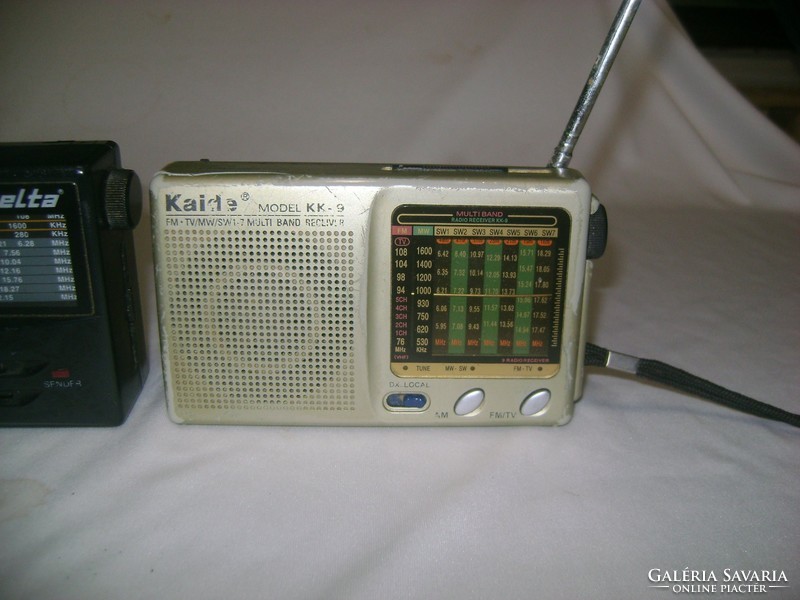 Két darab retro, hordozható rádió - ELTA, KAIDE