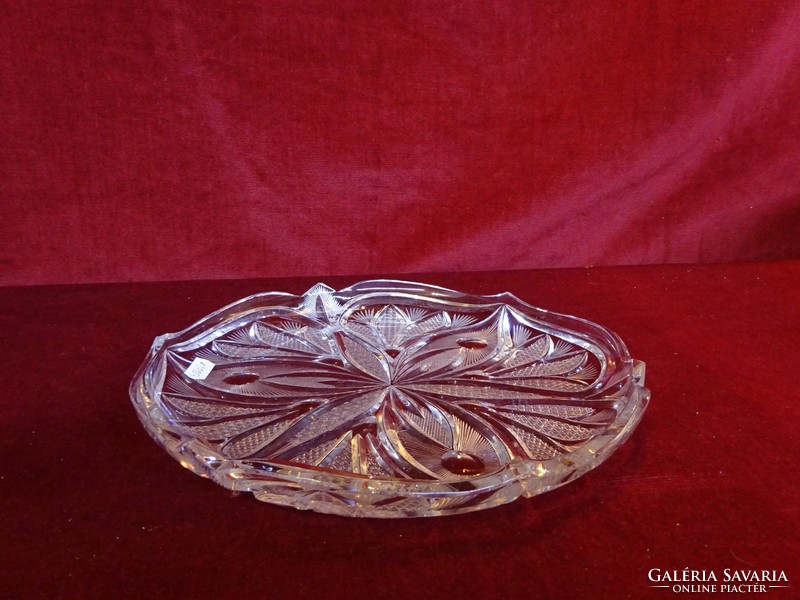 Bohemia lead crystal cake bowl, cake bowl, diameter 27.5 cm. He has!