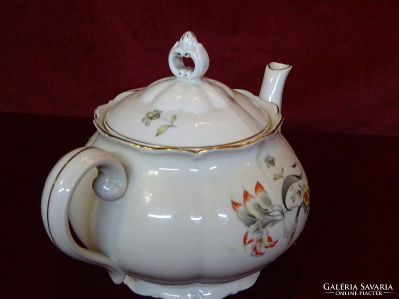 German porcelain tea jug, antique, serial number: 2370 g. He has!