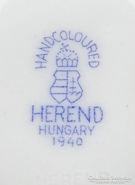 0U428 Antik Herendi porcelán bonbonier 1940