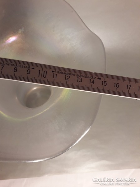 POSCHINGER jelzett irizáló üveg váza 25 cm