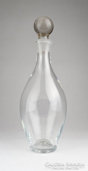 0Y351 Art deco asztali kínáló dugós üveg 30 cm