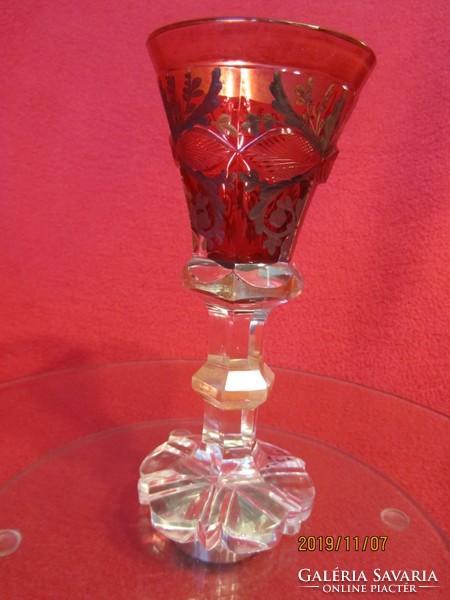 Antique glass Biedermeier glass