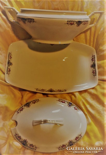 H&c chodau art nouveau very nice huge porcelain serving set in mint condition