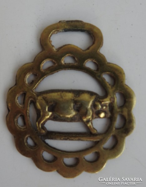 Pig-shaped copper horse tool ornament