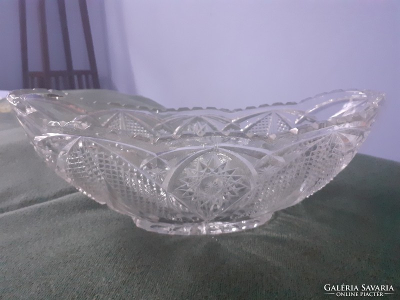 Large, beautiful glass serving tray, center of the table (bonbon, candy holder)