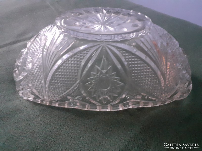 Large, beautiful glass serving tray, center of the table (bonbon, candy holder)