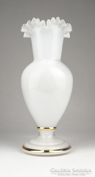 0Y693 Gyönyörű hibátlan fújtüveg váza 21 cm