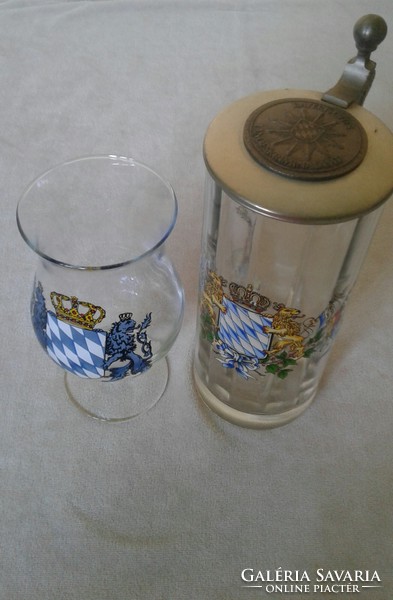 Bavarian mug + glass