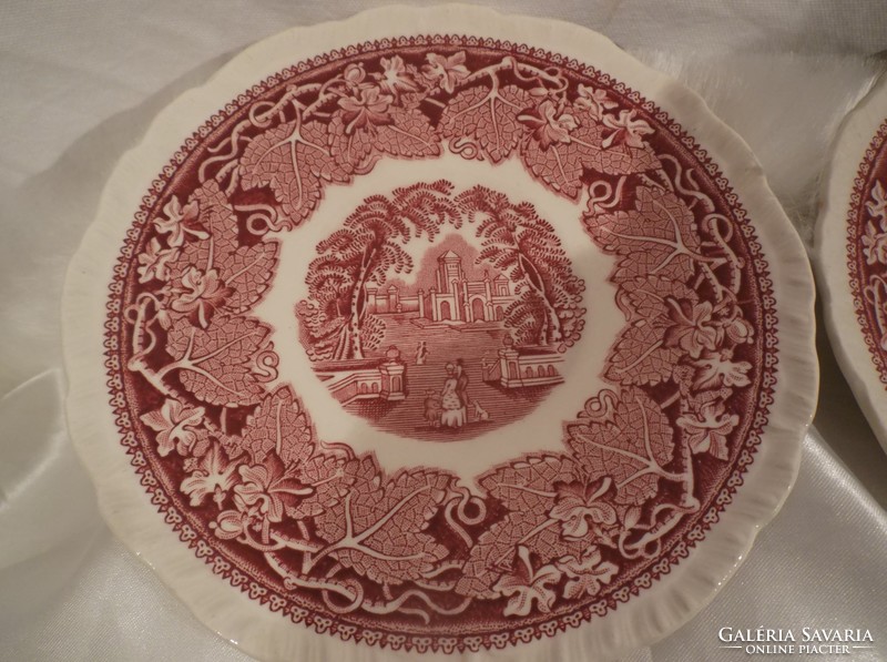 Plate - 1890 - 1910 - made !!- English - mason's vista pink - 17 cm - flawless