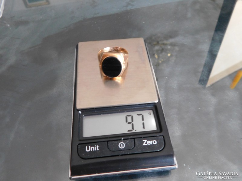 Gold 14k Men's Seal Ring 9.6 Gr
