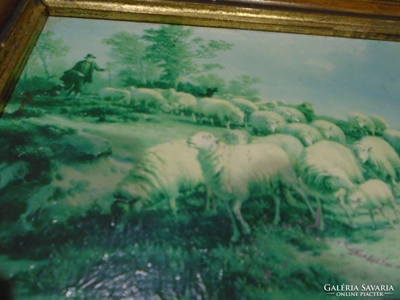 Gyönyörű olajfestmény életkép a XIX. századból, ismeretlen festő muzeális darab (Ács ? 1886)