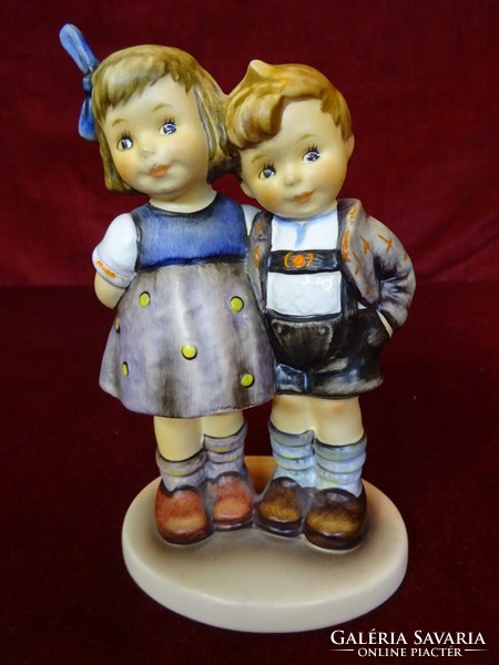 Goebel w. Germany 449 tmk-6 figural statue, brother and sister. Showcase quality. He has!