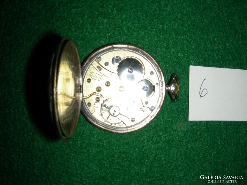 Speranza silver pocket watch with mercury on the back