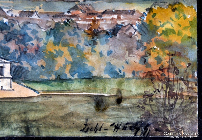 Háry Gyula  (1864-1946): Bad Ischl, akvarell