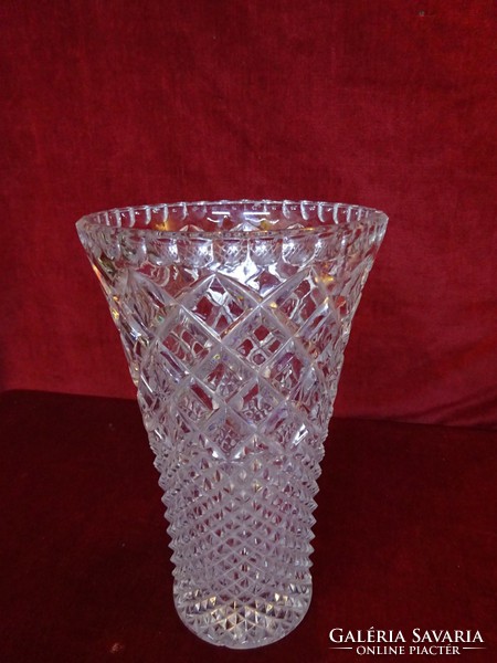 Ólomkristály váza, 25 cm magas. Vanneki!
