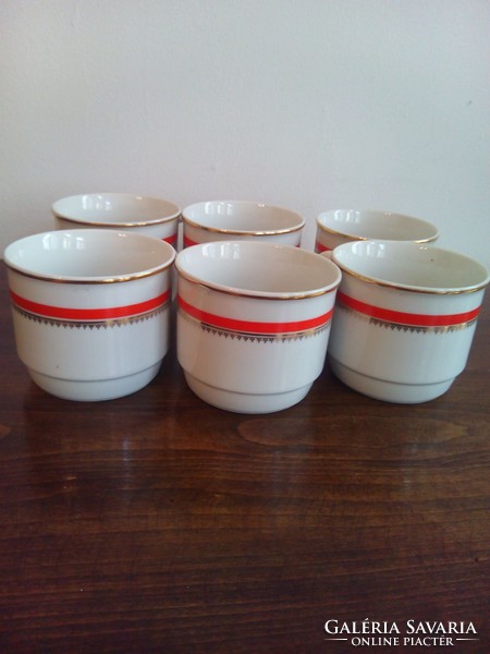 6 Zsolna porcelain mugs