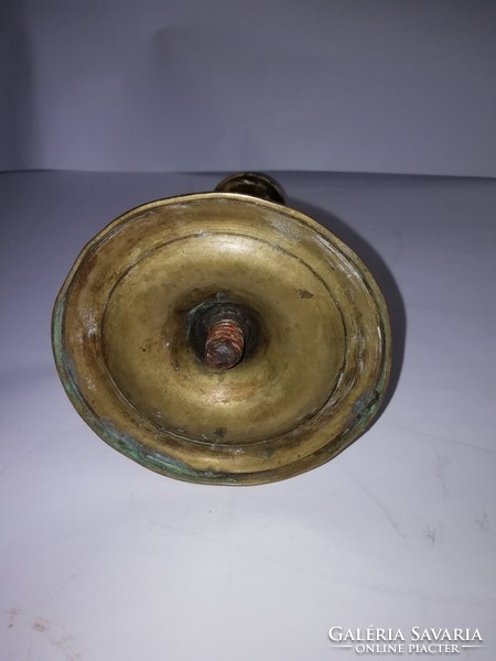 Bieder cast copper candle holder