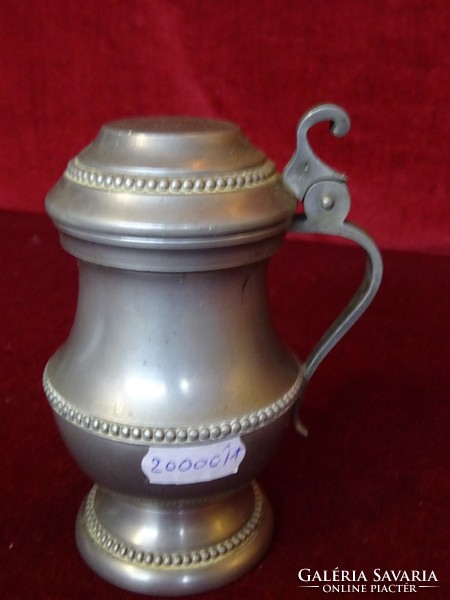 French zinc lighter, jug-shaped, 12 cm high. Chanill. He has!